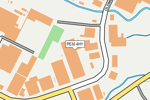 PE30 4HY map - OS OpenMap – Local (Ordnance Survey)