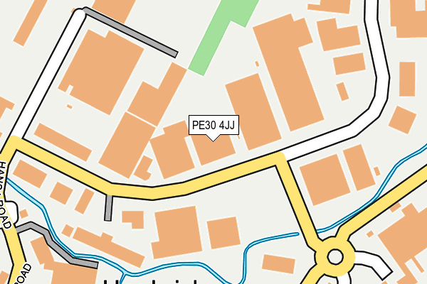 PE30 4JJ map - OS OpenMap – Local (Ordnance Survey)