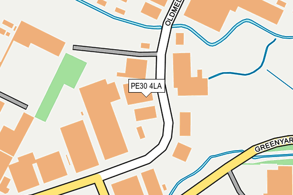 PE30 4LA map - OS OpenMap – Local (Ordnance Survey)