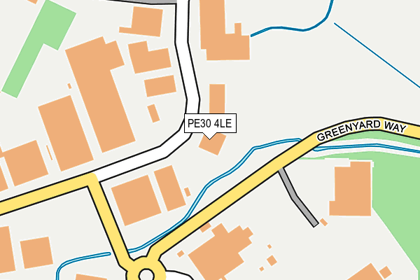PE30 4LE map - OS OpenMap – Local (Ordnance Survey)