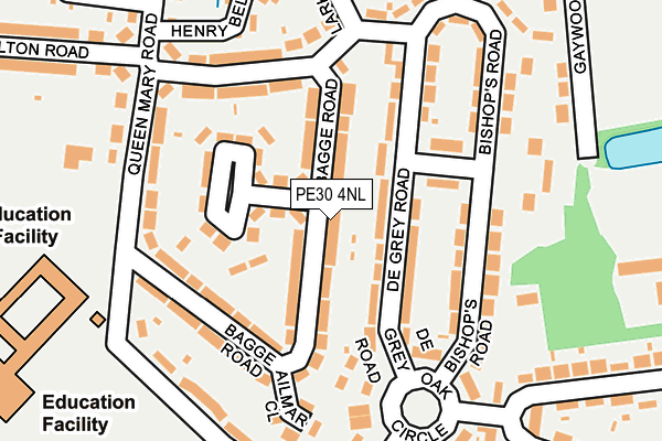 PE30 4NL map - OS OpenMap – Local (Ordnance Survey)