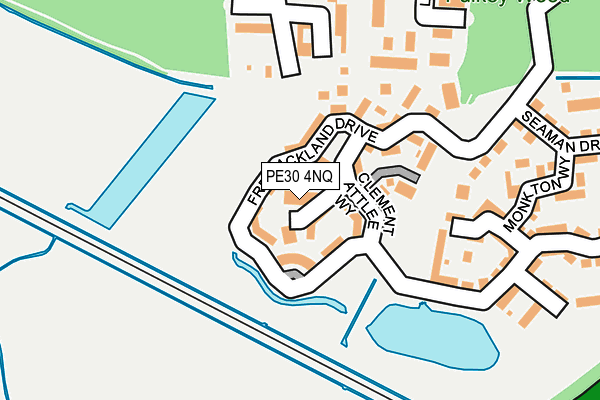 PE30 4NQ map - OS OpenMap – Local (Ordnance Survey)