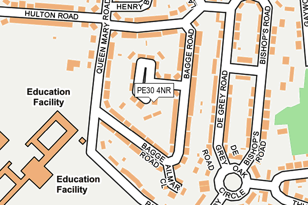 PE30 4NR map - OS OpenMap – Local (Ordnance Survey)