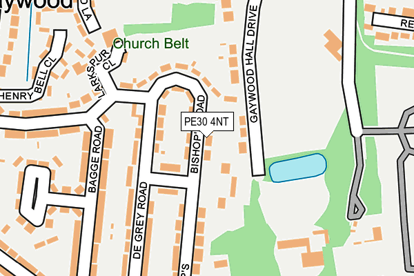 PE30 4NT map - OS OpenMap – Local (Ordnance Survey)