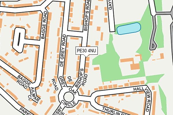 PE30 4NU map - OS OpenMap – Local (Ordnance Survey)
