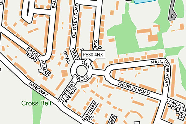 PE30 4NX map - OS OpenMap – Local (Ordnance Survey)