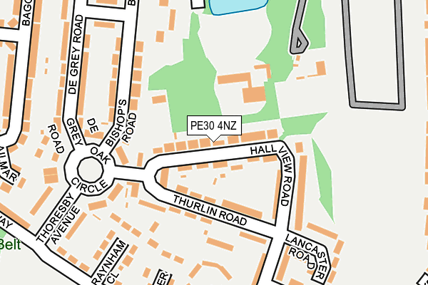 PE30 4NZ map - OS OpenMap – Local (Ordnance Survey)