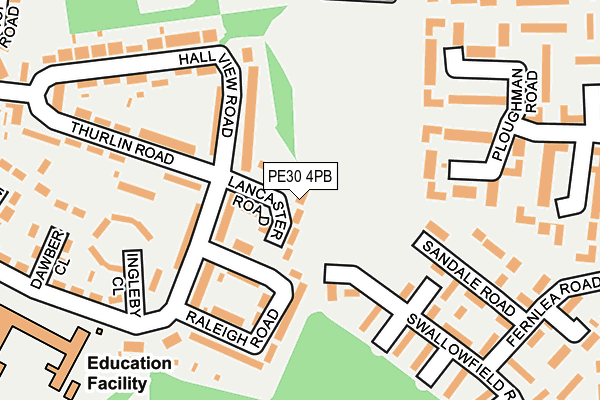 PE30 4PB map - OS OpenMap – Local (Ordnance Survey)