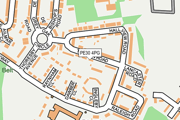PE30 4PG map - OS OpenMap – Local (Ordnance Survey)
