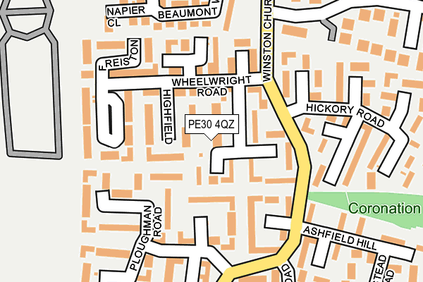 PE30 4QZ map - OS OpenMap – Local (Ordnance Survey)