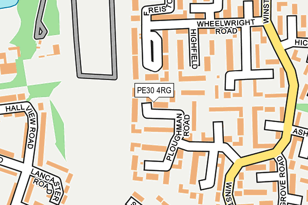 PE30 4RG map - OS OpenMap – Local (Ordnance Survey)