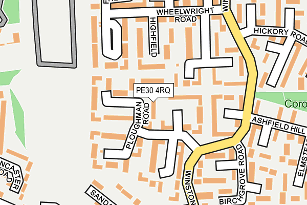 PE30 4RQ map - OS OpenMap – Local (Ordnance Survey)