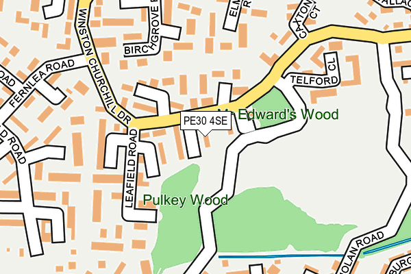 PE30 4SE map - OS OpenMap – Local (Ordnance Survey)