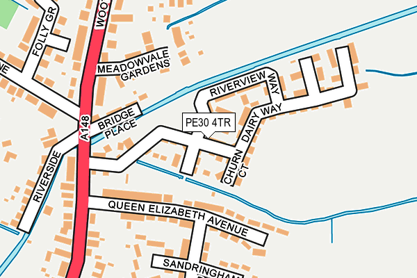 PE30 4TR map - OS OpenMap – Local (Ordnance Survey)