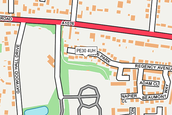 PE30 4UH map - OS OpenMap – Local (Ordnance Survey)