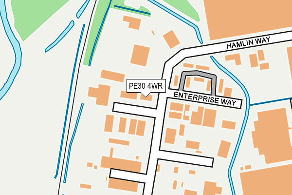 PE30 4WR map - OS OpenMap – Local (Ordnance Survey)