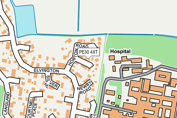 PE30 4XT map - OS OpenMap – Local (Ordnance Survey)