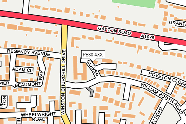 PE30 4XX map - OS OpenMap – Local (Ordnance Survey)