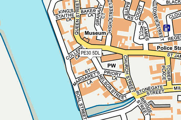 PE30 5DL map - OS OpenMap – Local (Ordnance Survey)