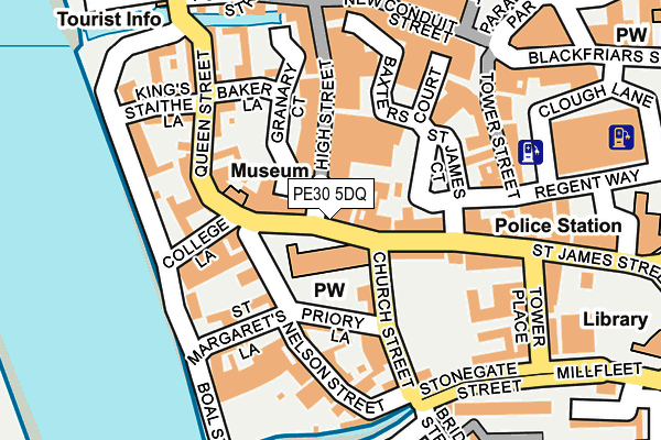 PE30 5DQ map - OS OpenMap – Local (Ordnance Survey)