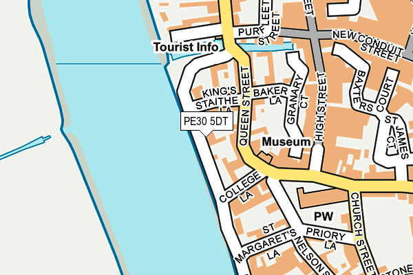 PE30 5DT map - OS OpenMap – Local (Ordnance Survey)