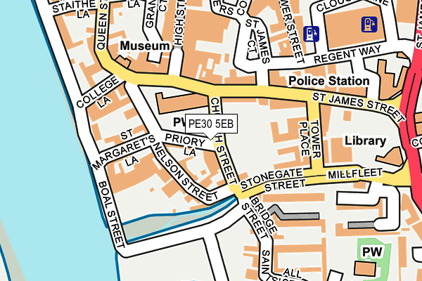 PE30 5EB map - OS OpenMap – Local (Ordnance Survey)