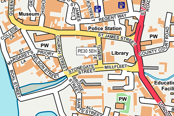 PE30 5EH map - OS OpenMap – Local (Ordnance Survey)