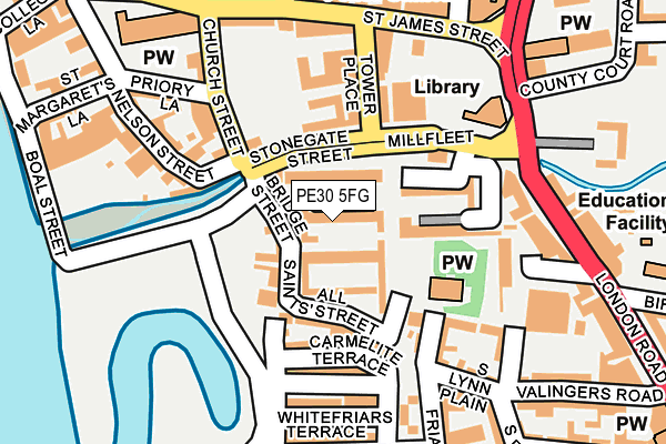 PE30 5FG map - OS OpenMap – Local (Ordnance Survey)