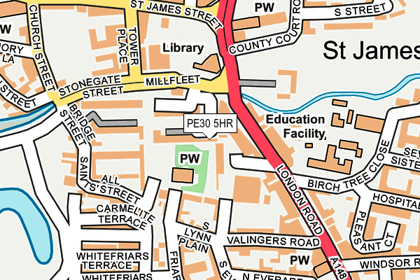 PE30 5HR map - OS OpenMap – Local (Ordnance Survey)