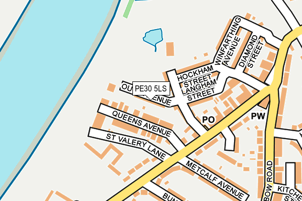 PE30 5LS map - OS OpenMap – Local (Ordnance Survey)