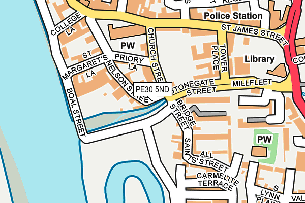 PE30 5ND map - OS OpenMap – Local (Ordnance Survey)