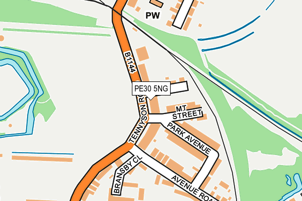 PE30 5NG map - OS OpenMap – Local (Ordnance Survey)