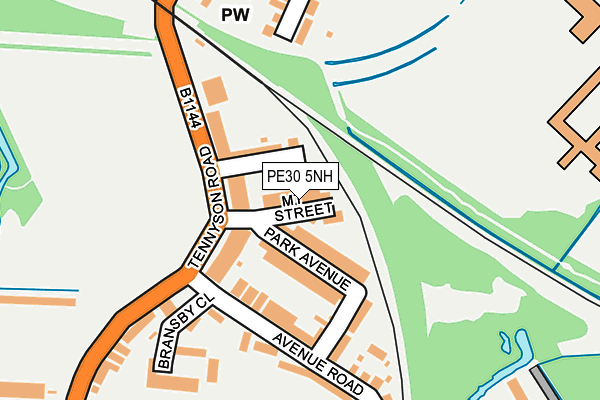 PE30 5NH map - OS OpenMap – Local (Ordnance Survey)