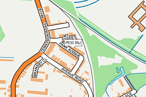 PE30 5NJ map - OS OpenMap – Local (Ordnance Survey)