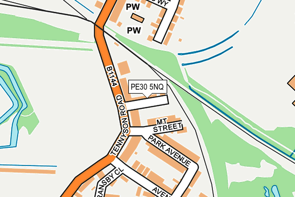 PE30 5NQ map - OS OpenMap – Local (Ordnance Survey)