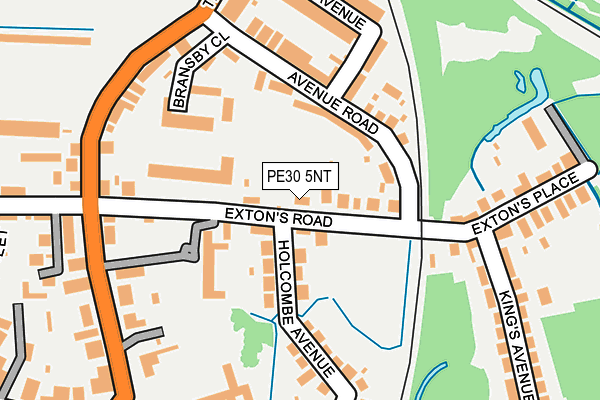PE30 5NT map - OS OpenMap – Local (Ordnance Survey)