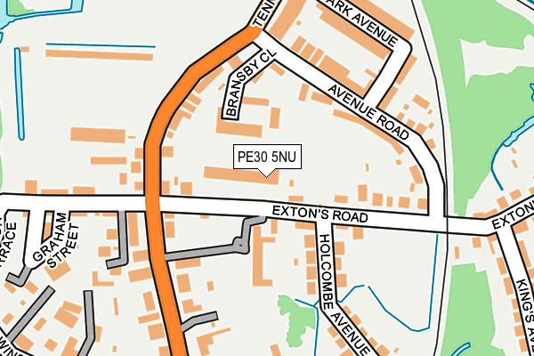 PE30 5NU map - OS OpenMap – Local (Ordnance Survey)