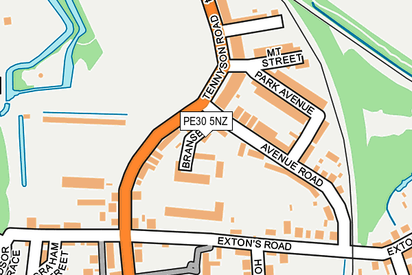 PE30 5NZ map - OS OpenMap – Local (Ordnance Survey)