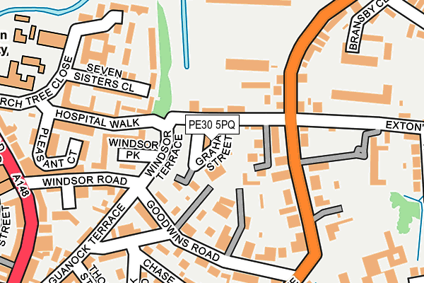 PE30 5PQ map - OS OpenMap – Local (Ordnance Survey)