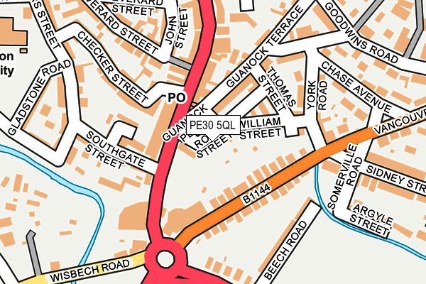 PE30 5QL map - OS OpenMap – Local (Ordnance Survey)