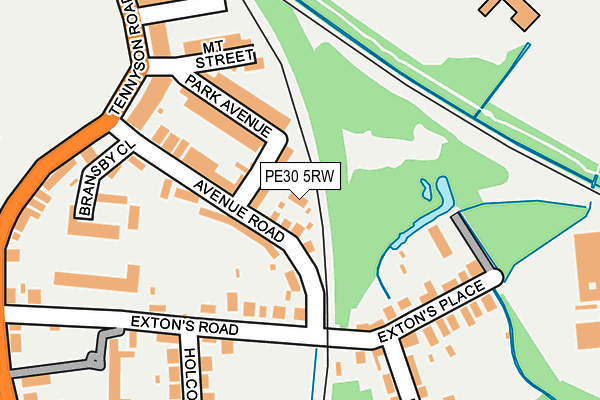 PE30 5RW map - OS OpenMap – Local (Ordnance Survey)