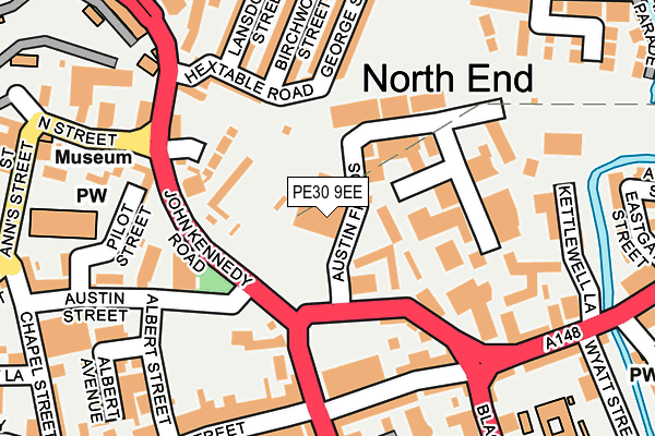 PE30 9EE map - OS OpenMap – Local (Ordnance Survey)