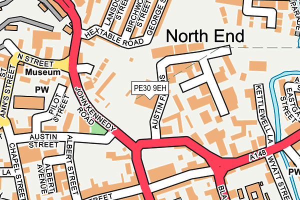 PE30 9EH map - OS OpenMap – Local (Ordnance Survey)