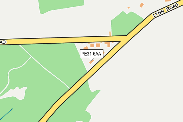 PE31 6AA map - OS OpenMap – Local (Ordnance Survey)