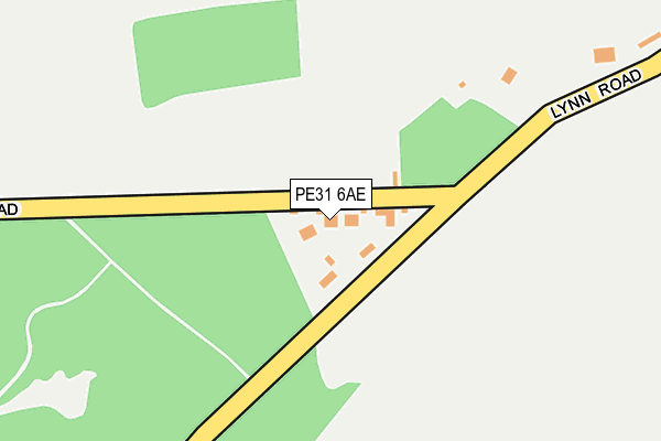 PE31 6AE map - OS OpenMap – Local (Ordnance Survey)