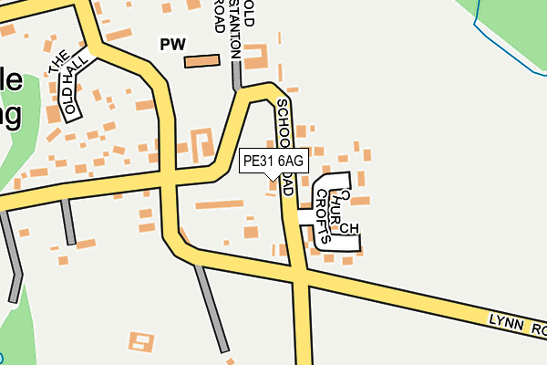 PE31 6AG map - OS OpenMap – Local (Ordnance Survey)