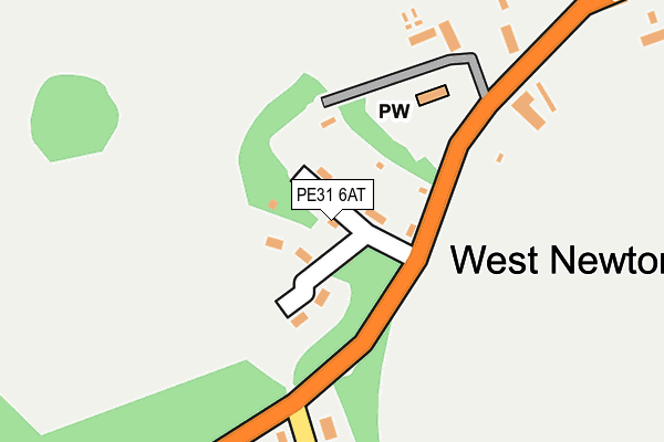 PE31 6AT map - OS OpenMap – Local (Ordnance Survey)