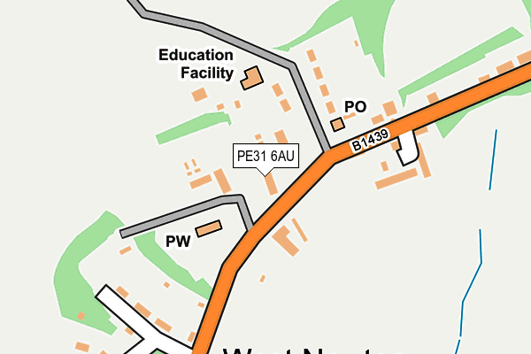 PE31 6AU map - OS OpenMap – Local (Ordnance Survey)