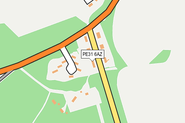 PE31 6AZ map - OS OpenMap – Local (Ordnance Survey)