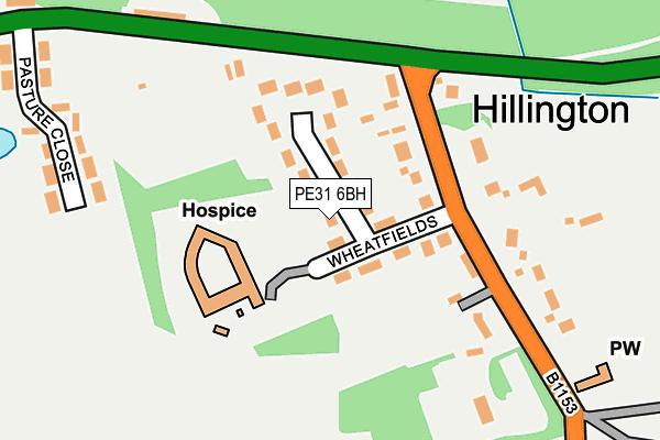 Map of NORFOLK HOSPICE (TRADING) LIMITED at local scale